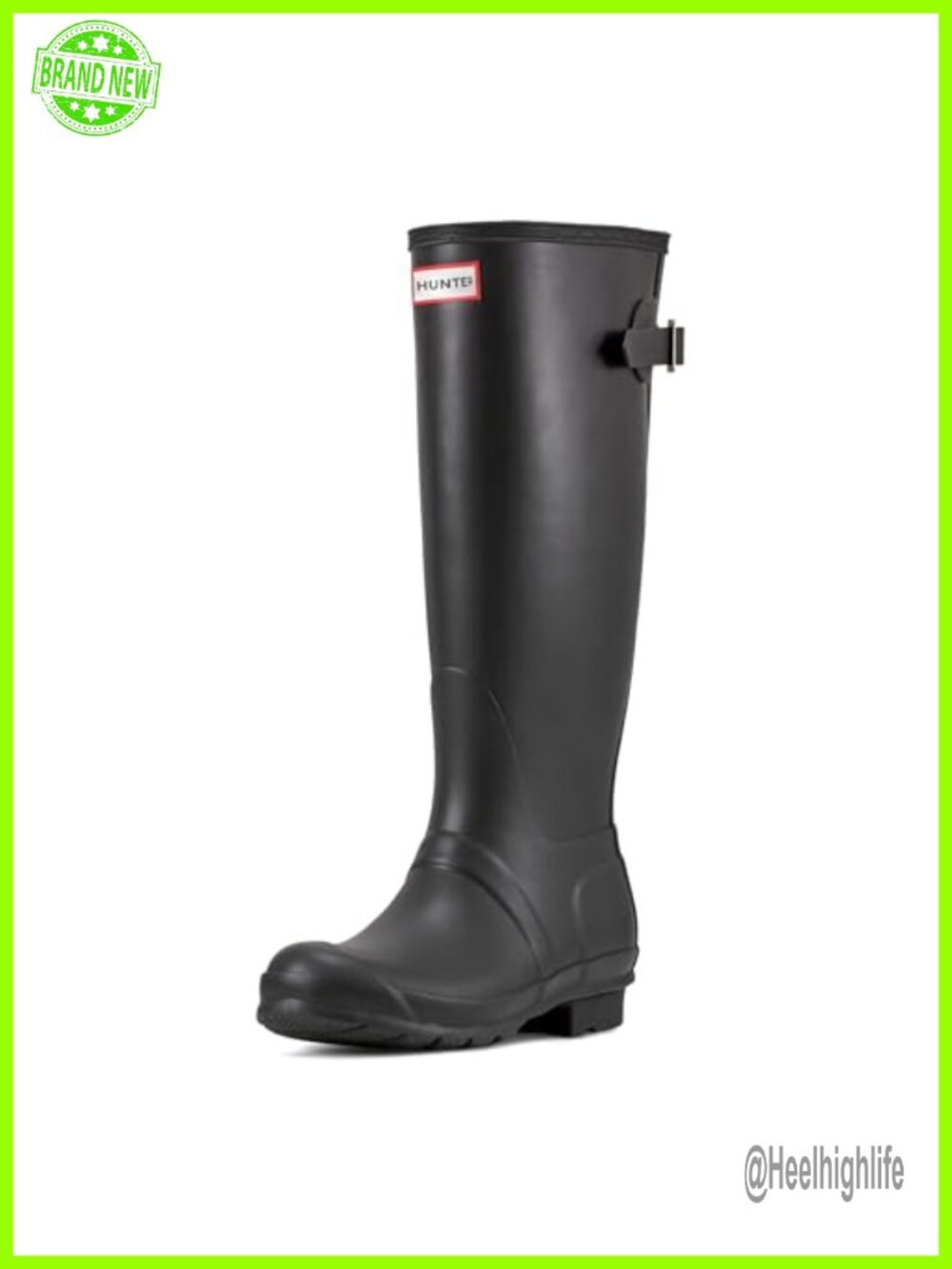 Waterproof Adjustable Knee-High Rain Boots Rubber Cushioned Comfort